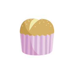 sweet cupcake bakery logo icon vector