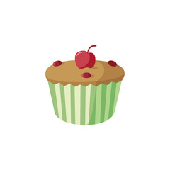 sweet cupcake bakery logo icon vector