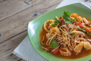 Crispy Fish Maw in Spicy Salad