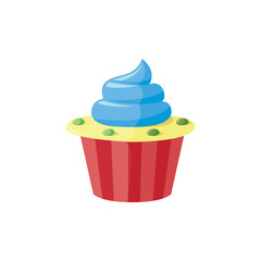 sweet cupcake bakery logo icon vector