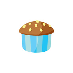 sweet cupcake bakery logo icon vector