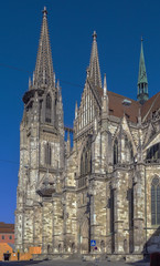 Fototapeta na wymiar St. Peter's Cathedral, Regensburg, Germany