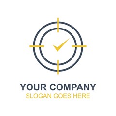 Clock Watch Time Vector Icon Logo