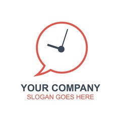 Clock Watch Time Vector Icon Logo