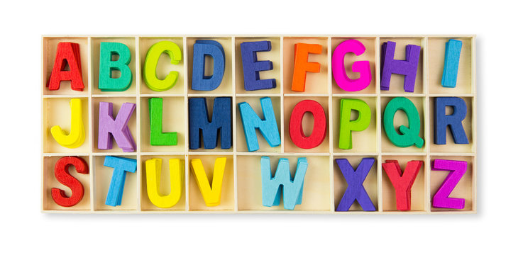 Wooden alphabets