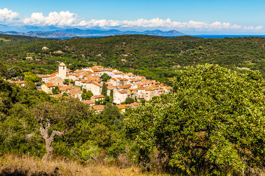 View On The Whole City Of Ramatuelle-France