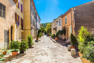 Romantic Street In The City Of Collobrieres-France