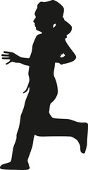 runner silhouette vector