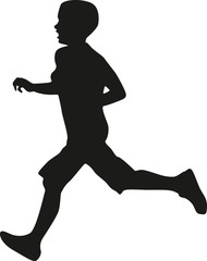 runner silhouette vector