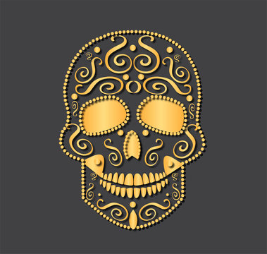 Skull vector background