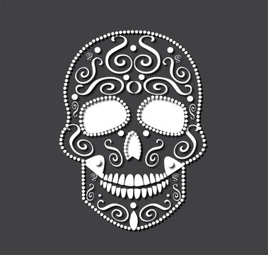 Skull vector background