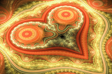 Fractal art background for creative design. Decoration for wallpaper desktop, poster, cover booklet. Abstract texture. Psychedelic. Print for clothes, t-shirt.