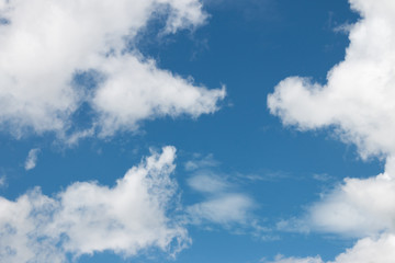 White clouds in the sky