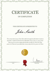 Certificate template