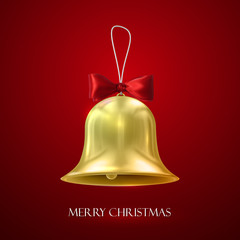 Golden Christmas Bell.