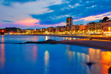 Lloret de Mar sunset at Costa Brava Catalonia