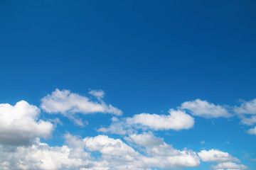 clouds in the blue sky