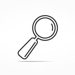 Magnifying Glass Line Icon