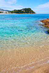 Obraz premium Platja Fenals Beach in Lloret de Mar Costa Brava