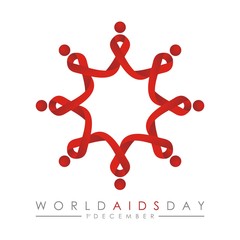 AIDS Care Symbol Design Illustration