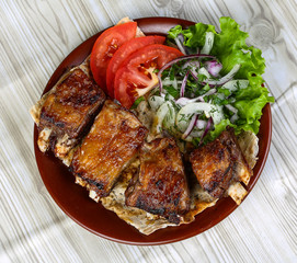Lamb ribs bbq
