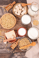 soy product; milk,yogurt,sauce,tofu