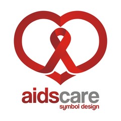 AIDS Care Symbol Design Illustration