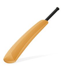 cricket bat vector illustration