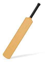 cricket bat vector illustration