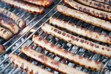 Bratwurst auf Grill