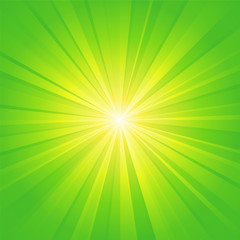 green yellow ray background