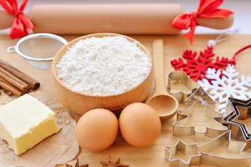 Christmas cookies preparation