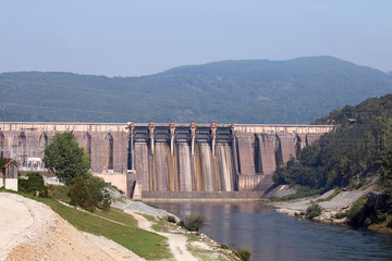 hydroelectric power plants on river industry zone