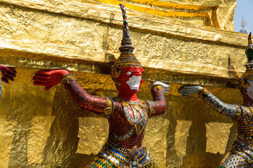 Demon guardian in Wat Phra Kaeo