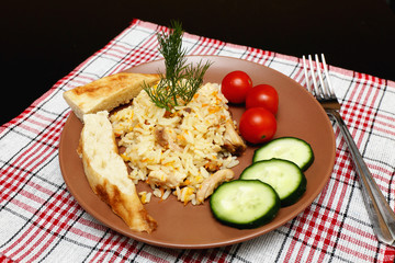 pilaf with chicken