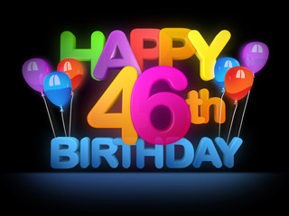 Happy 46th Birthday Title dark