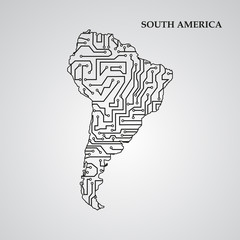 Circuit board South America 
