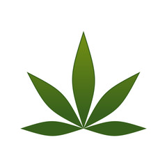Simple Cannabis Leaf