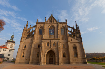 Fototapeta na wymiar Cathedral of St Barbara in Kutna Hora. UNESCO site