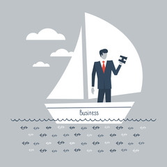 A metaphor of a business having enough of money support to be afloat and exist