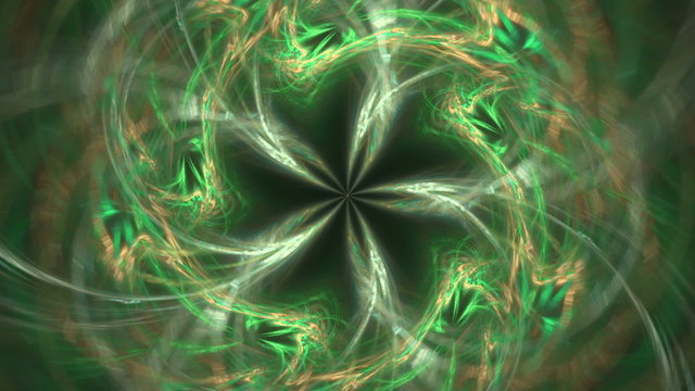 abstract fractal generated animation