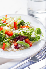 Salad broccoli and green beans