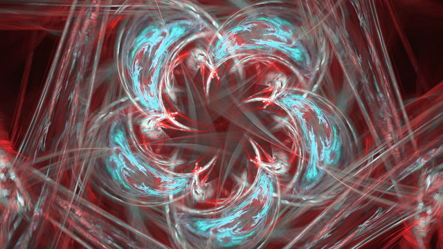 abstract fractal generated animation