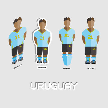 Uruguay Soccer Team Sportswear Template