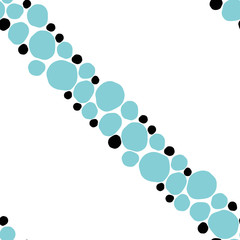 seamless background of blue spots on a white background