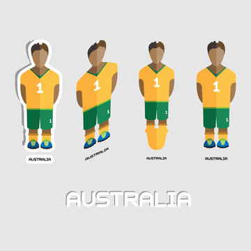 Australia Soccer Team Sportswear Template