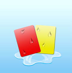 Sad warning and ban cards. 