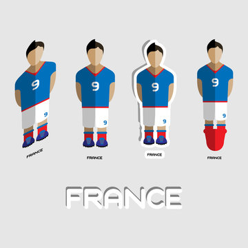 France Soccer Team Sportswear Template