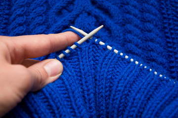 Knitting pullover