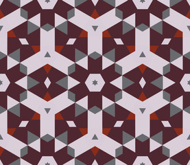 Bright mosaic pattern with geometric elements